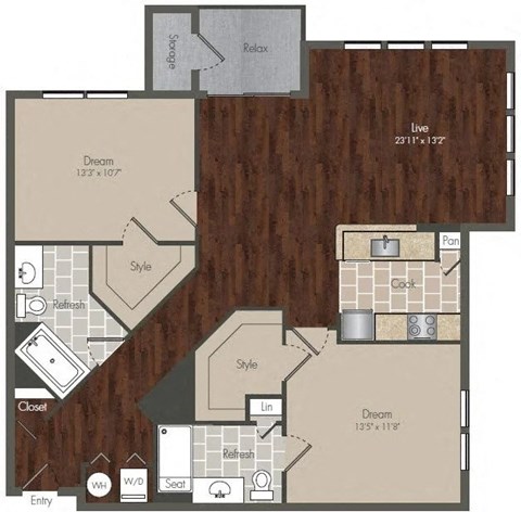 Floorplan C4 Winfield at Prairie Crossing, Texas